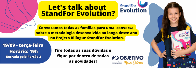 Colégio Objetivo Nova Odessa promove palestra sobre o Projeto Bilíngue StandFor Evolution